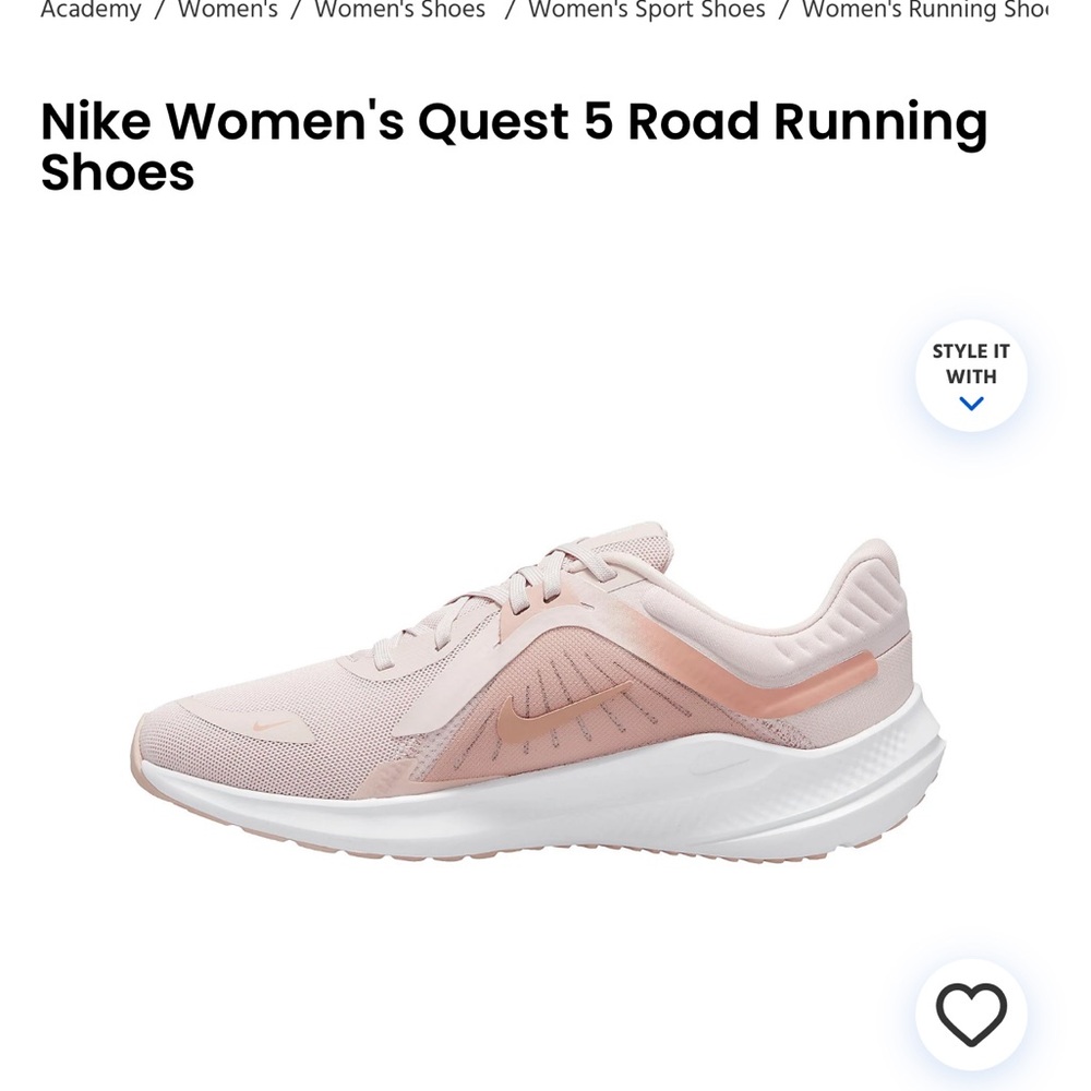 Nike Womens Quest 5 Road Running size 11